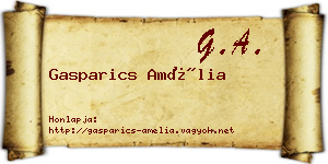 Gasparics Amélia névjegykártya